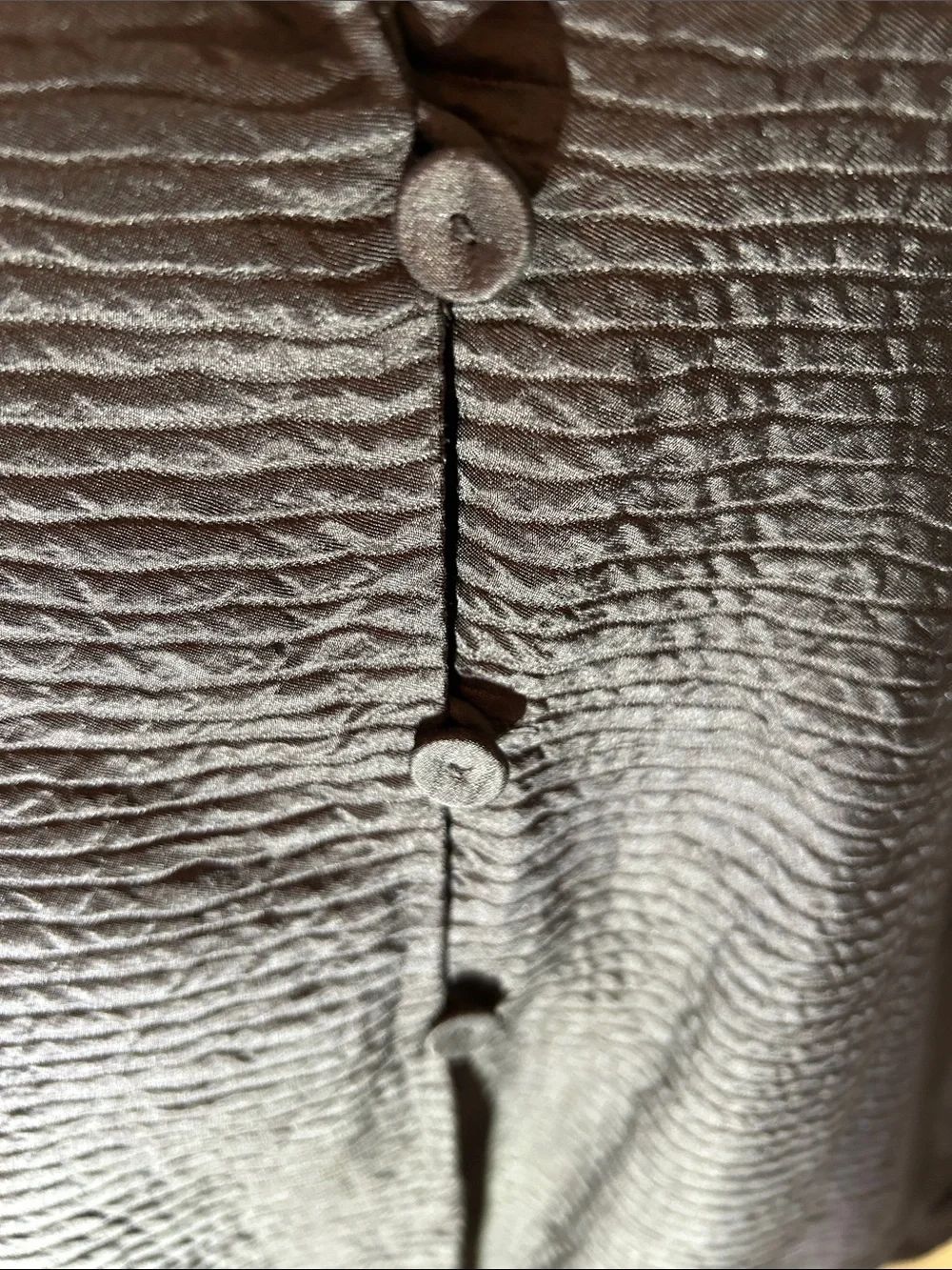 Eileen Fisher Textured silk and wool Button-Front Jacket